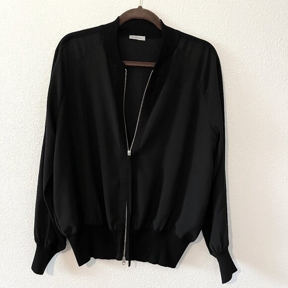 MARELLA Black Zip -up Bomber  Jacket - Picture 1 of 10